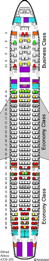8 Images Airbus Industrie A332 Jet Seating Plan Etihad And Review