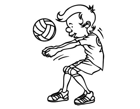 Las cookies son pequeños ficheros que se descargan en tu equipo a través del navegador para almacenar información y recuperarla en posteriores visitas. Dibujo de Saque de voleibol para Colorear - Dibujos.net