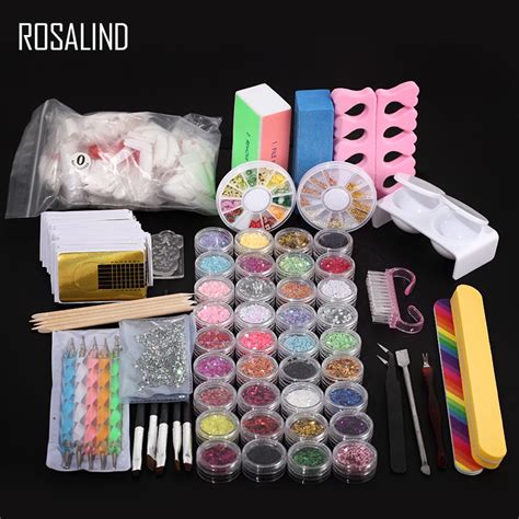Doing your own 40 start up kit 10 nail tips 50. ROSALIND Manicure Set Professional Acrylic Nail Kit 22PCS/LOT Apparatus Nail Art Tools Cutter ...