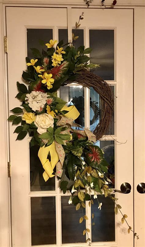 Greenery wreath greenery door hanger summer wreath spring | Etsy | Summer wreath, Greenery ...