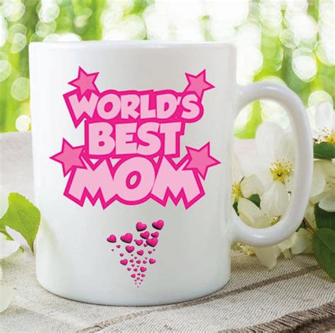 Mum Mug Worlds Best Mom Hearts Cup T Birthday Present Etsy Mum