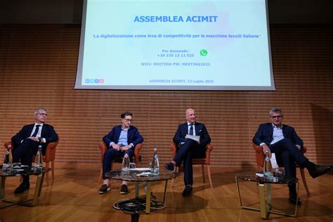 Italian Textile Machinery Acimit General Meeting Confirms Industry