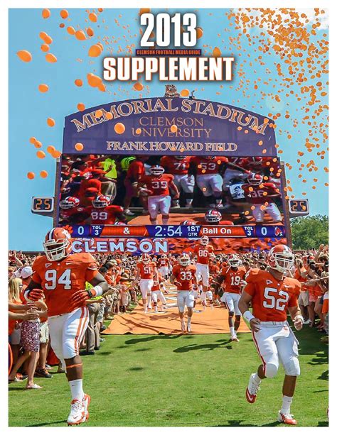 Clemson Football Media Guide Supplement By Clemson Tigers Issuu