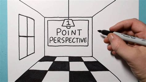 How To Draw 1 Point Perspective For Beginners Youtube