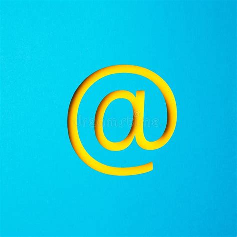 Email Sign Stock Image Image Of Colorful Concept Yellow 116643275