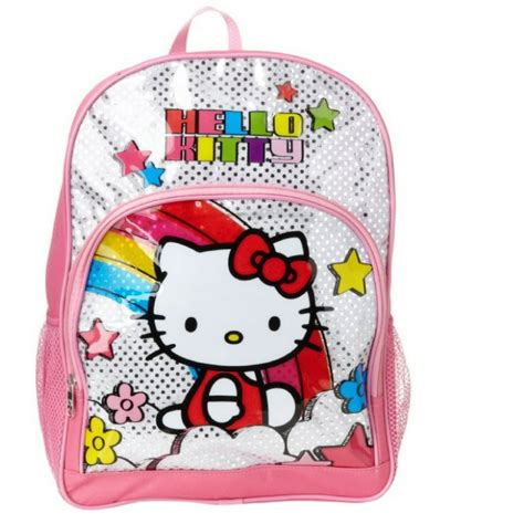 Hello Kitty Backpack Hello Kitty Pink Underglass Shiny Foil Large