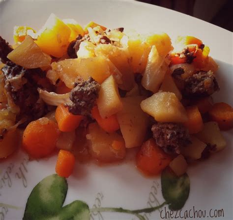 Haché de boeuf pommes de terre et carottes au Cookeo