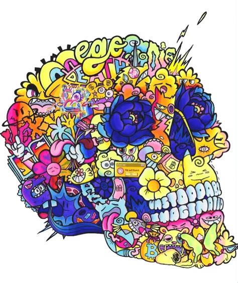 Skull Drawing Marker Art Doddle Art Vexx Doodles Art