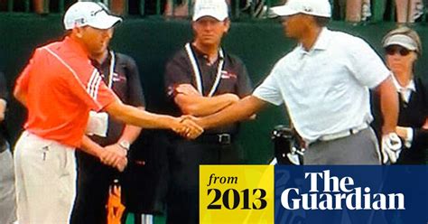 Tiger Woods Shakes Hands With Sergio García Before Us Open Tiger