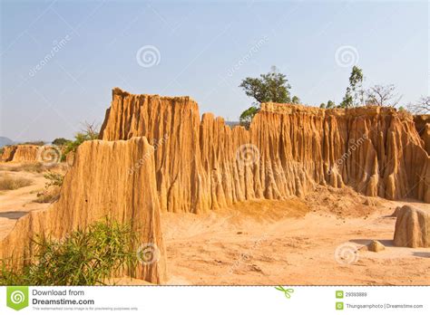 Stranges Shapes Of Soil Erosion Royalty Free Stock Images - Image: 29393889