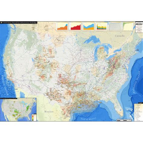 Us Natural Gas Infrastructure Wall Map Rextag