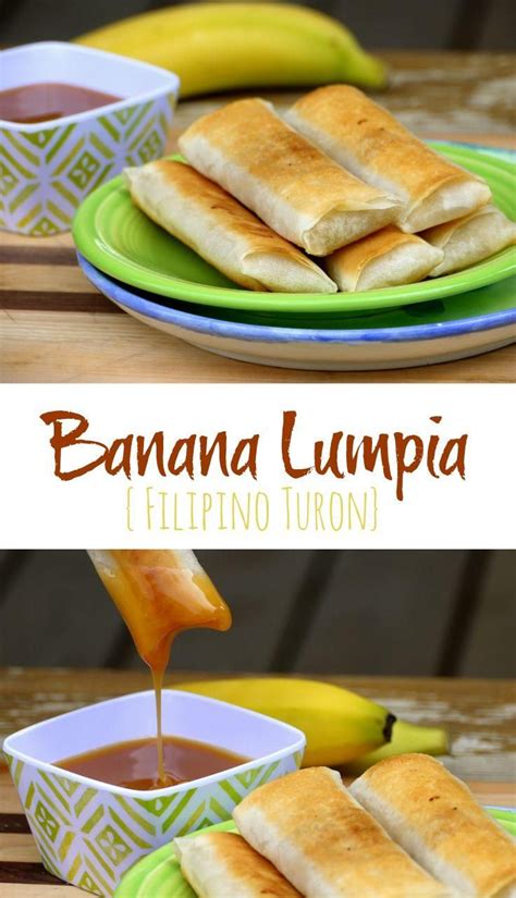 Philippine cuisines, culinary, kitchen artistry and recipes. Banana Lumpia {Filipino Turon} | Recipe in 2020 | Filipino ...