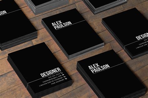 black business card design  business card templates creative market