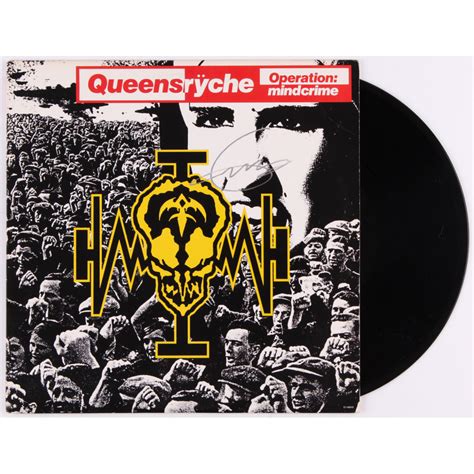 Geoff Tate Signed Queensryche Operation Mindcrime Vinyl Record Album