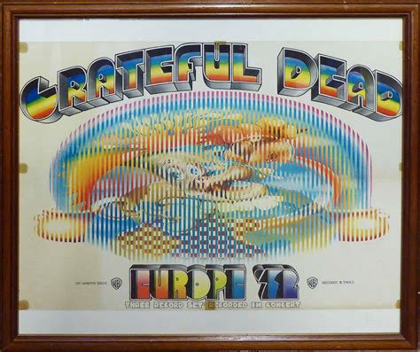 GRATEFUL DEAD ORIGINAL UK POSTER, advertising the three ...