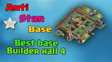 Coc base design like war bases, farming base, trophy base, hybrid base, builder base, etc. Builder Hall 4 Best Base | Builder Base 4 Layout | Clash ...