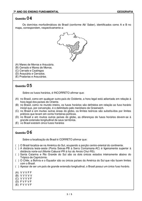 Trabalho De Geografia 7 Ano
