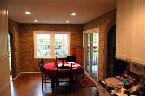 Faux Ledge Stone In Kitchen And Living Room Walls By Tom