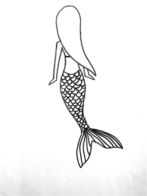 How To Draw A Mermaid That S Beautiful Easy Step By Step Drawing