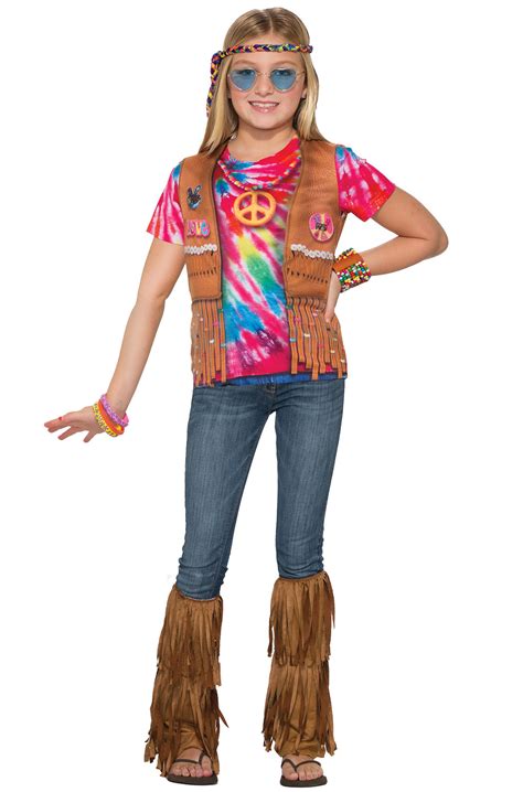 Forum Novelties Hippie Girl Shirt Child Costume Medium