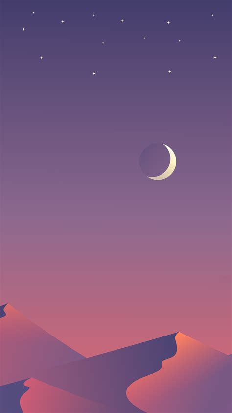 Feel free to share aesthetic wallpapers and background images with your friends. Desert Nights Moon 8n Wallpaper - 1080x1920