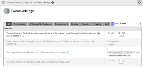 How To Enable Autodiscover And Autoconfig For Your Cpanel Server