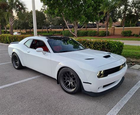 Dodge Challenger 392 Scat Pack Widebody White Bc Forged Td02 Wheel Front