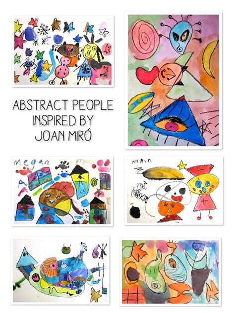 Abstract Art Inspired By Joan Miro Art Is Basic An Elementary Art Blog