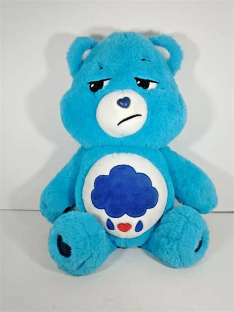 Care Bears Grumpy Bear Plush Blue Clouds And Rain Stuffed Animal 14 2020