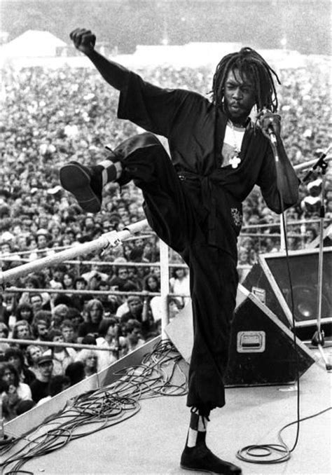 Photo Of Jamaican Reggae Singer Peter Tosh Performing Live On Stage