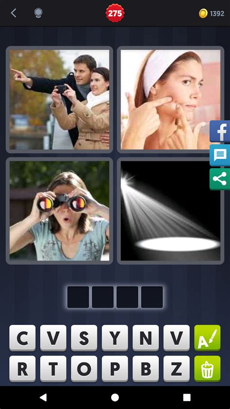 4 Pics 1 Word Answers Solutions Level 275 Spot