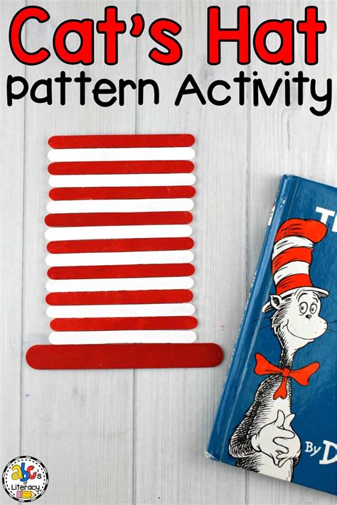 There is also an educator's and parent's section! The Cat's Hat Pattern Activity: Book-Inspired Math Center