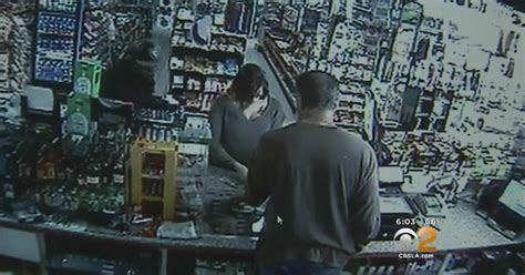 caught on tape pregnant woman chases after suspected robber cbs los angeles