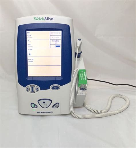 Welch Allyn Spot Vital Signs Lxi With Accessories 450t0 Suretemp