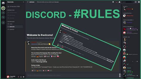 Discord Server Rules Template Discordtutorial