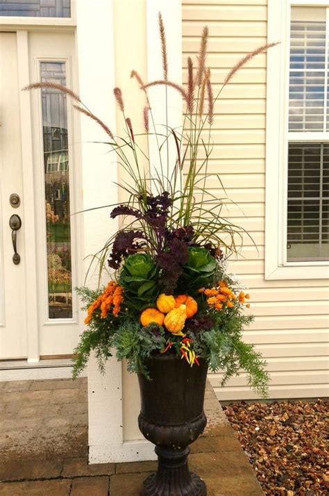 28 Coolest Ideas To Create Fall Planters Outside Front Door Fall