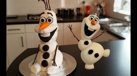 How To Make A Frozen Olaf Cake Carlytoffle Youtube