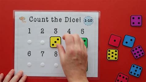 Digital Dice Numbers 1 10 Count And Match Activity Count Dots