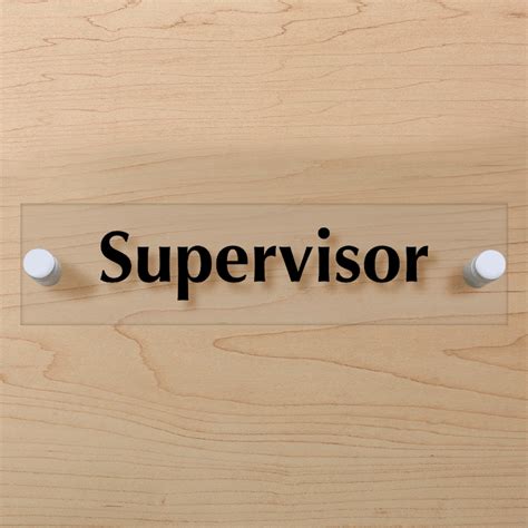 Supervisor Clearboss Signs Sku Se 7299