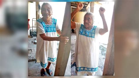 Abuelita Yucateca De 103 Años Comparte Su Rutina De Ejercicios En Hipil Video Poresto
