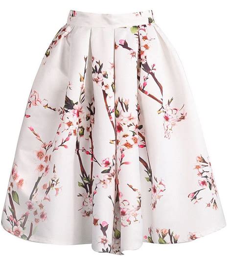 Spring New Fashion Cherry Blossom Skirt 116038 Στιλάτη μόδα