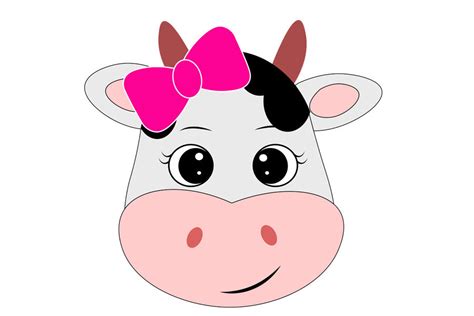 Molde De Rosto De Vaca Para Imprimir