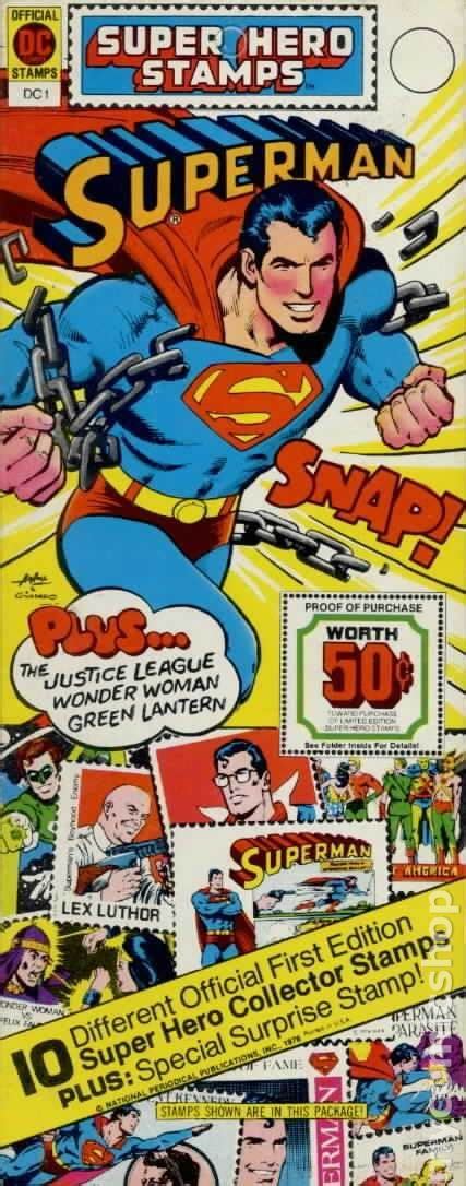 Super Hero Stamps 1976 Dc Comic Books