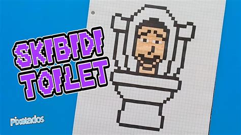 Como Dibujar Skibidi Toilet Pixel Art Pixelados Youtube