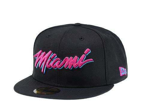 Hardwood classics miami heat basketball nba snapback cap gold schwarz wolle hut. New Era Miami Heat Vice Edition 59Fifty Fitted Cap ...