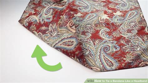 Fold a square bandana into a triangle and fold the tip up to reach the upper margin. How to Tie a Bandana Like a Headband: 11 Steps (with Pictures)