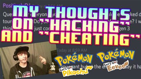 My Thoughts On Hacking And Cheating In Competitive Pokemon Lets Go