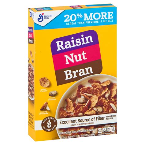 Raisin Nut Bran Raisin Nut Bran With Almonds And Covered Raisins Cereal