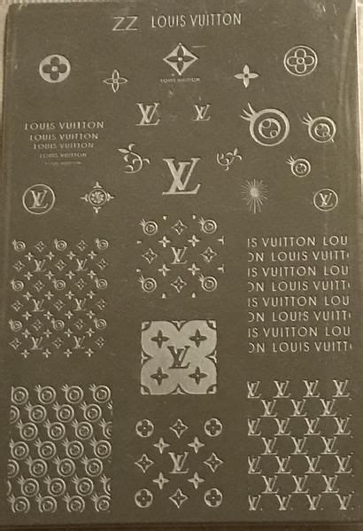 Designer Brands Stamping Plates Stamping Plates Louis Vuitton Nails