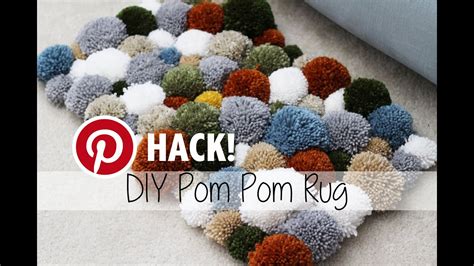 Diy Pom Pom Rug Pinterest Hack Sewrella Youtube